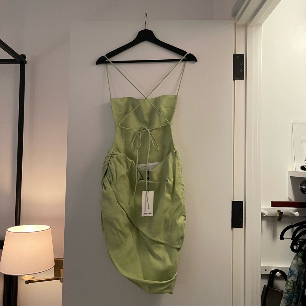 **NWT - Jacquemus Green 'La Robe Saudade' Dress - SZ 36 - Picture 12 of 16